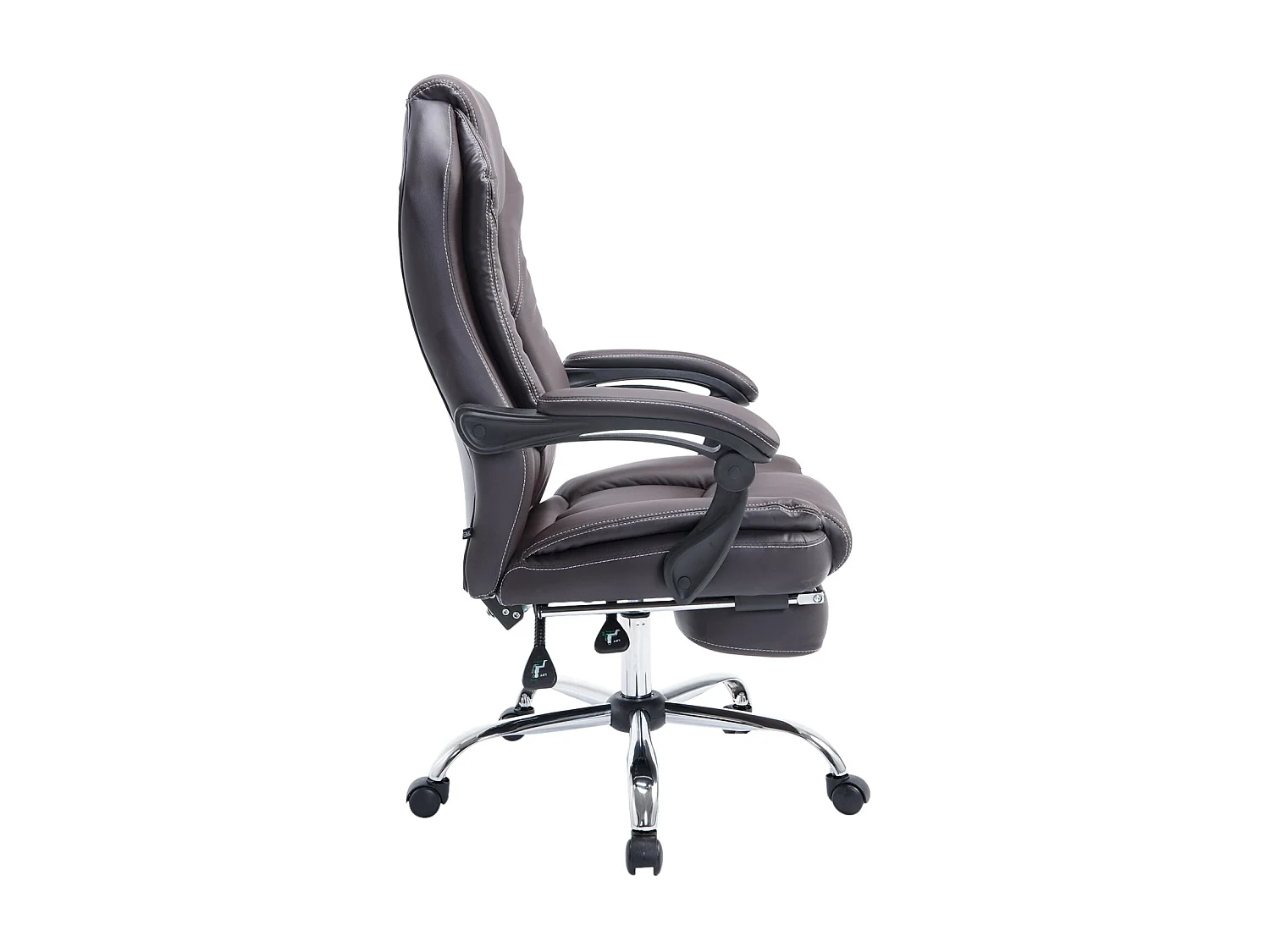 Chaise de bureau - Similicuir & Nature - Marron - Castle