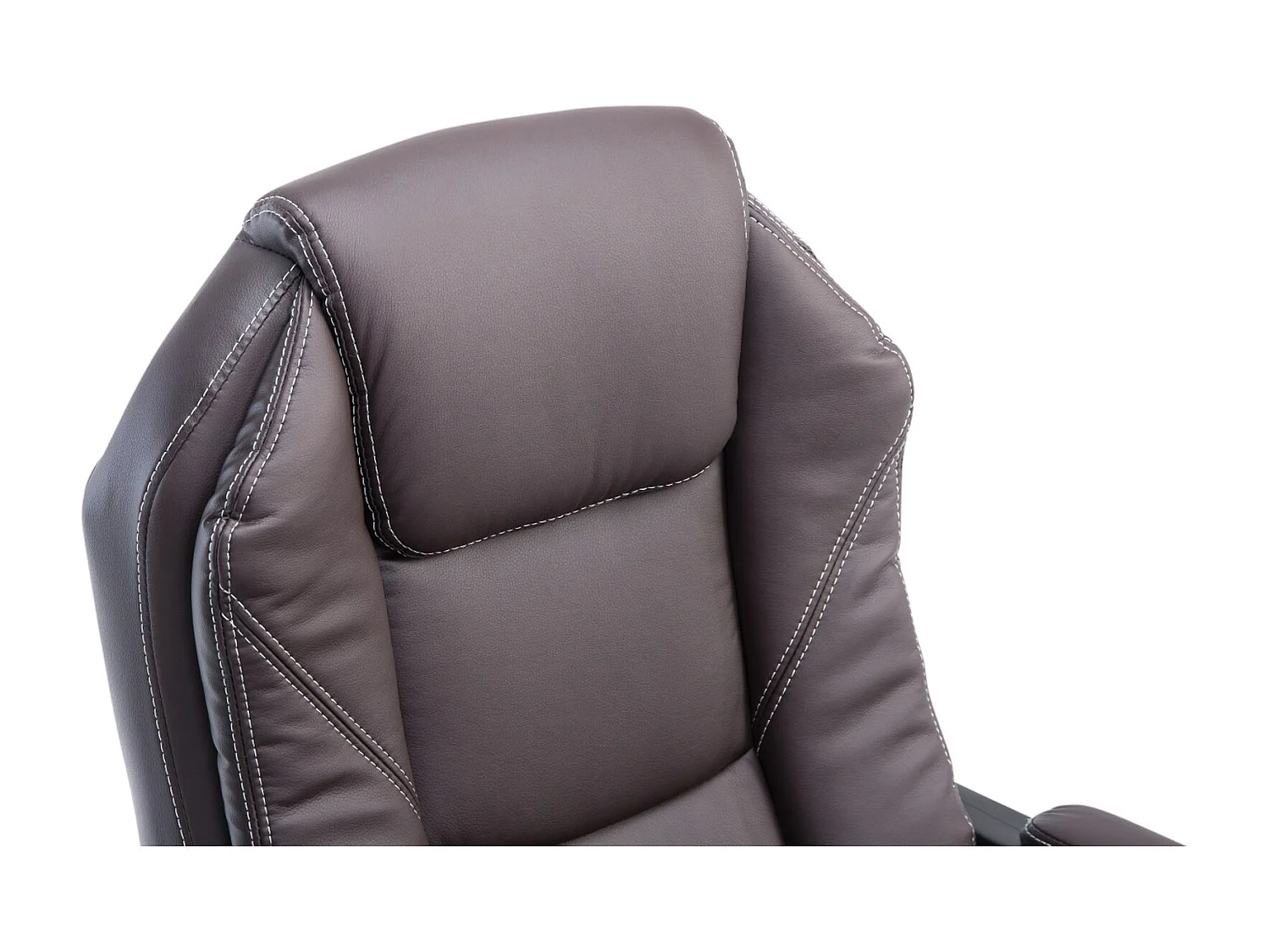 Chaise de bureau - Similicuir & Nature - Marron - Castle