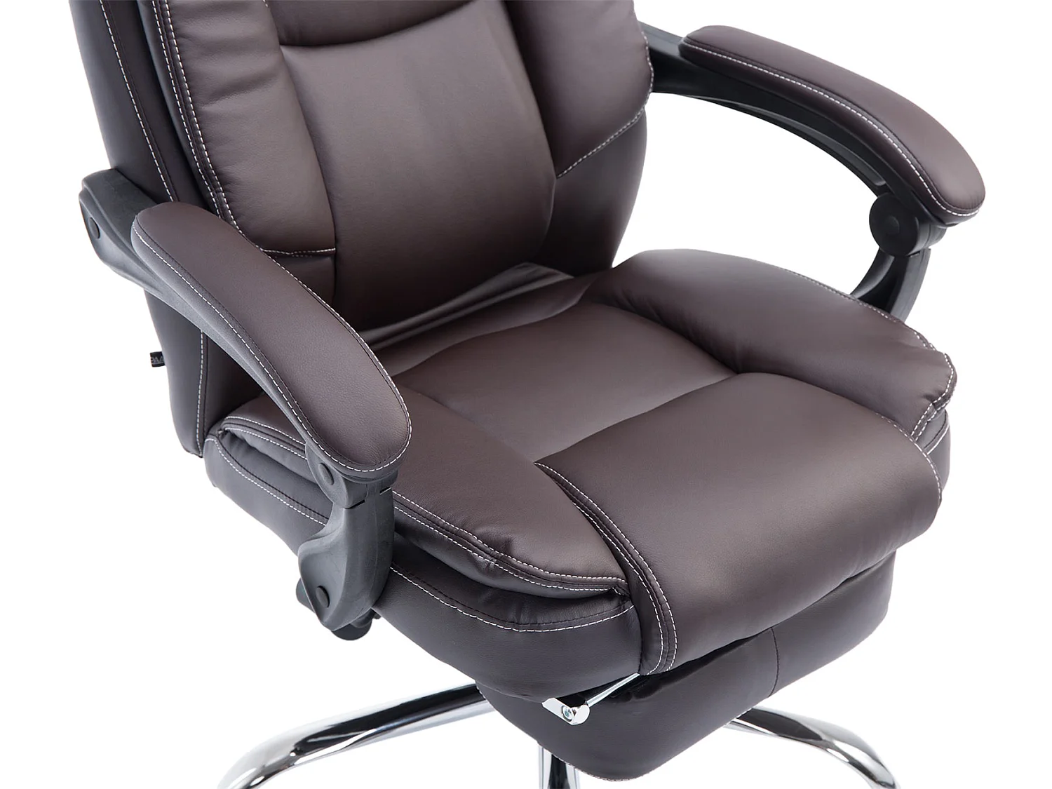 Chaise de bureau - Similicuir & Nature - Marron - Castle