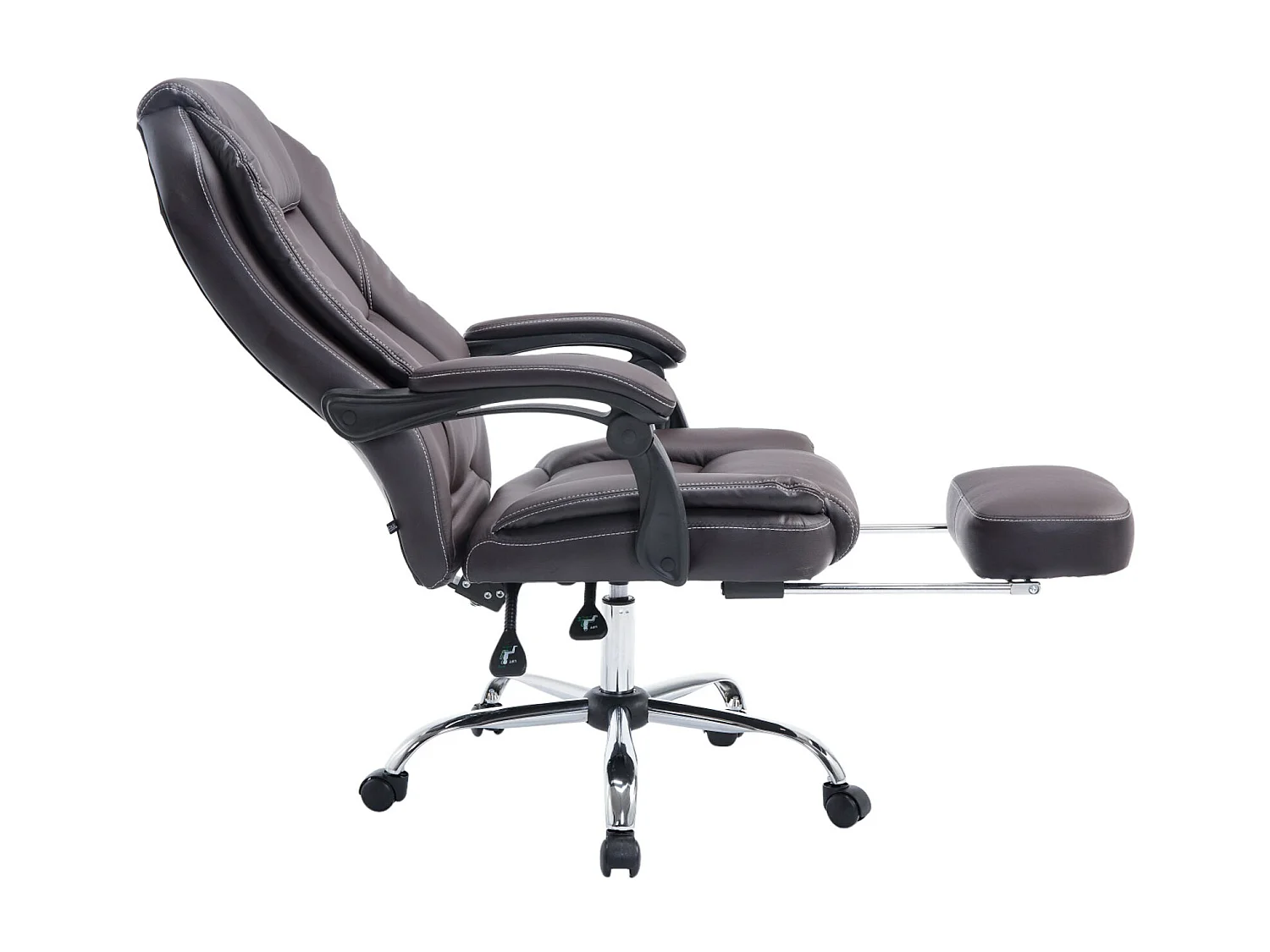 Chaise de bureau - Similicuir & Nature - Marron - Castle