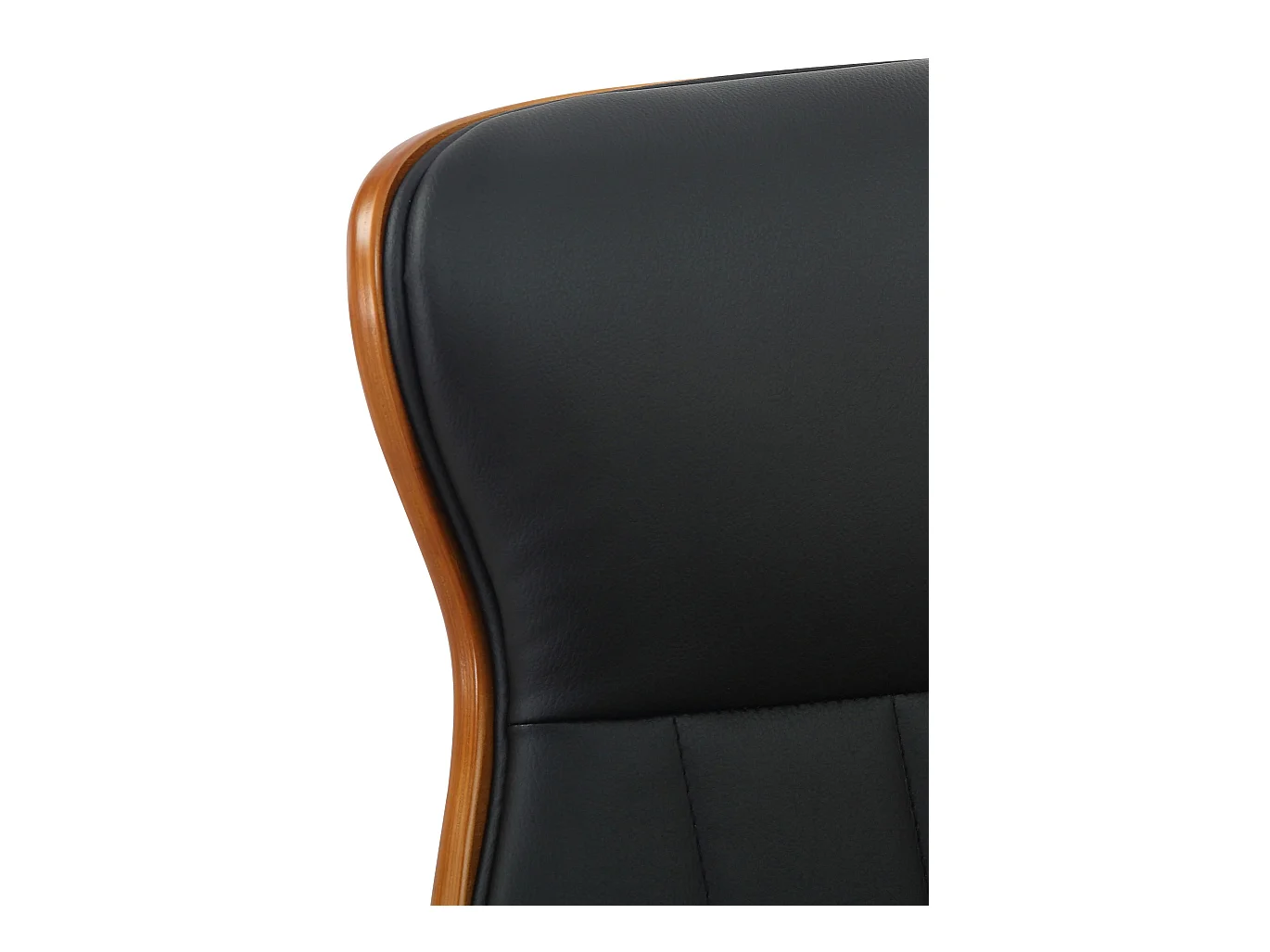 Chaise de bureau - Similicuir & Nature - Noyer / Noir - Melilla