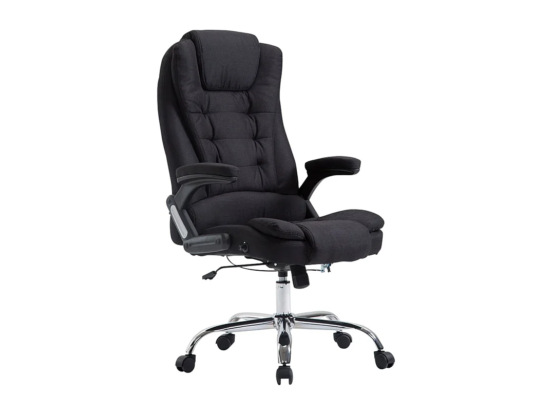 Chaise de bureau - Tissu & Nature - Noir - Thor