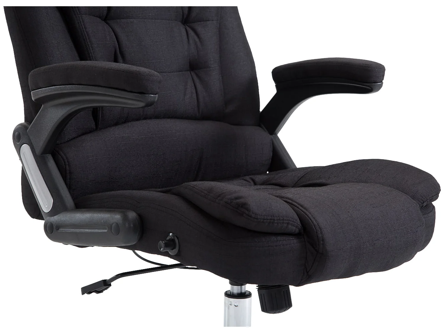 Chaise de bureau - Tissu & Nature - Noir - Thor