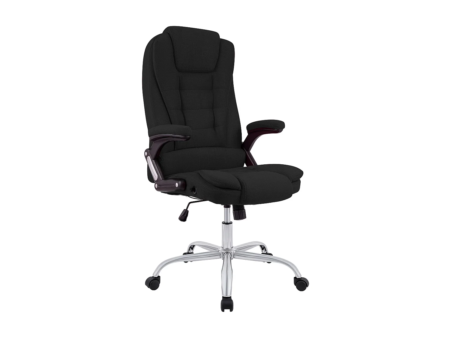 Chaise de bureau - Tissu - Noir - Thor