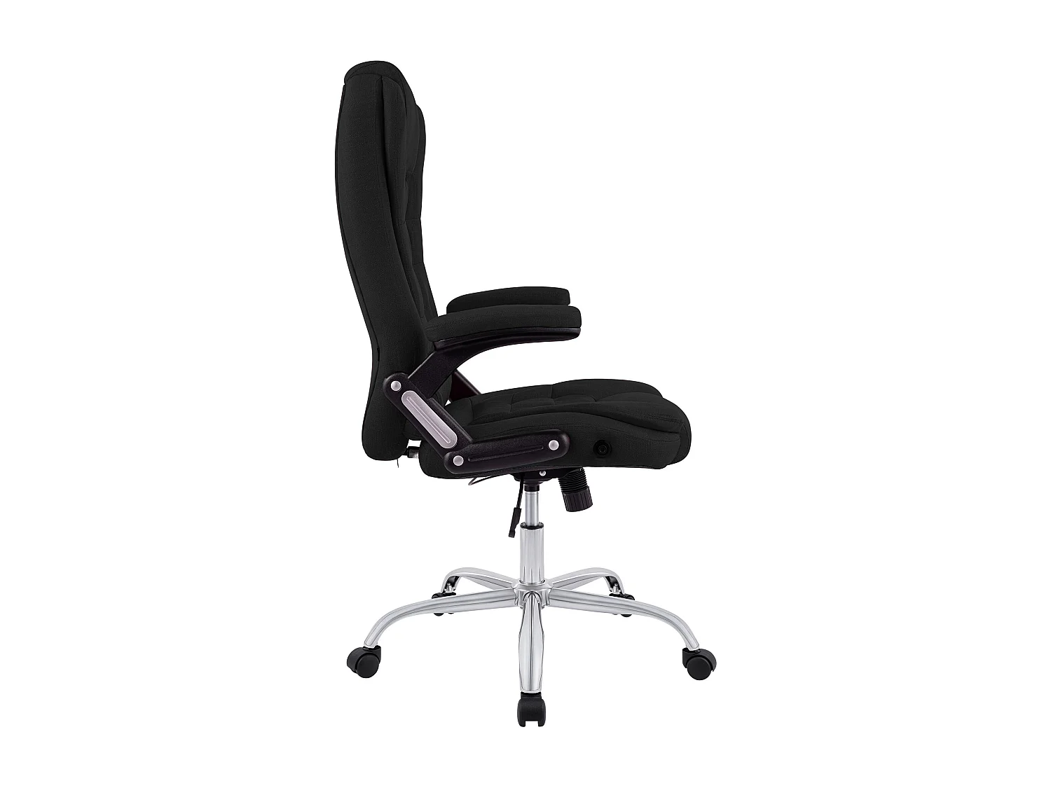 Chaise de bureau - Tissu - Noir - Thor