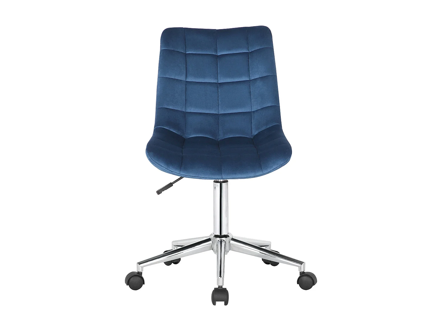 Chaise de bureau - Velours - Bleu - Medford