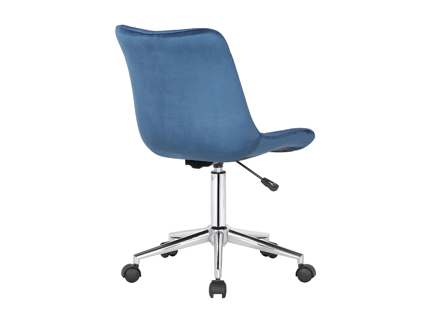 Chaise de bureau - Velours - Bleu - Medford