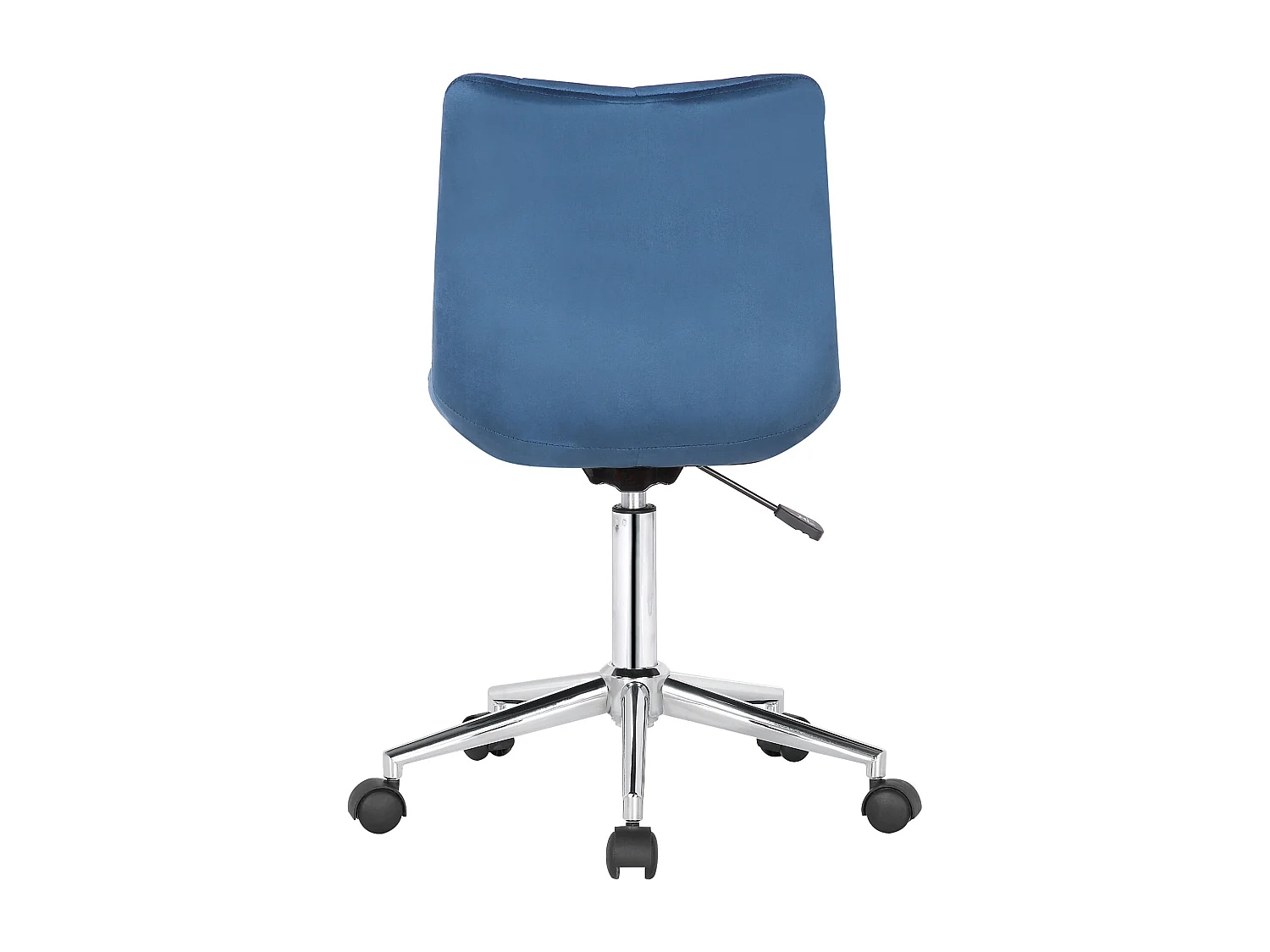 Chaise de bureau - Velours - Bleu - Medford