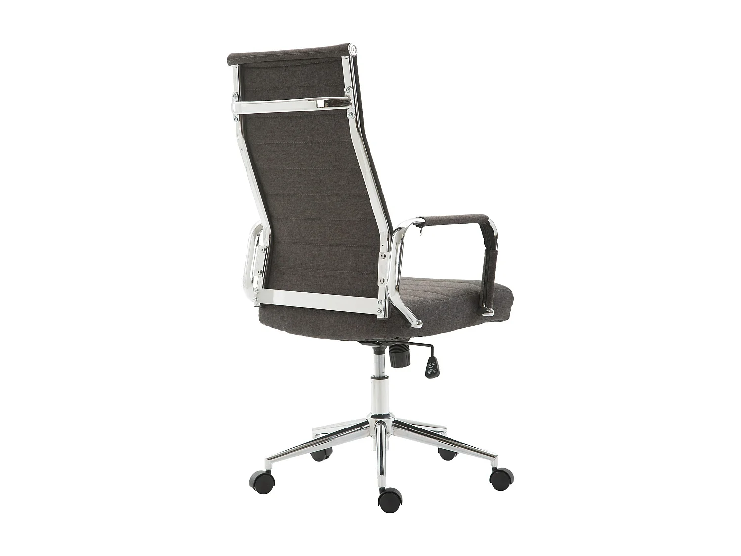 Bureaustoel - Stof & walnoot - donkergrijs - Kolumbus