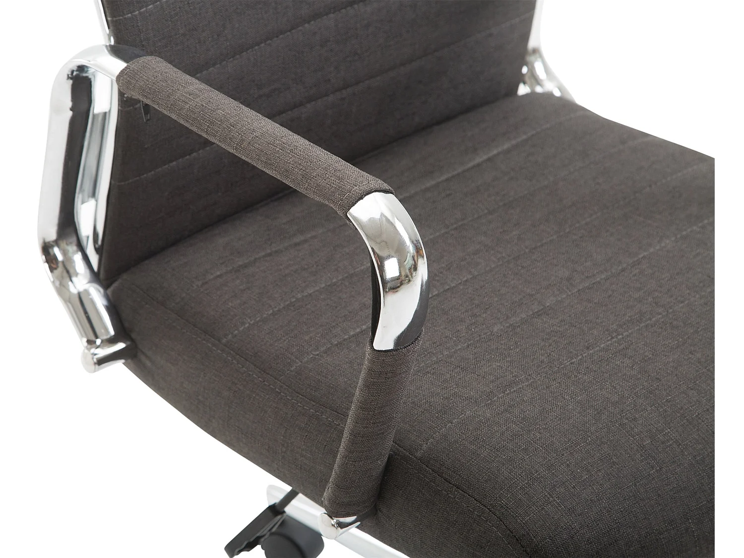 Bureaustoel - Stof & walnoot - donkergrijs - Kolumbus