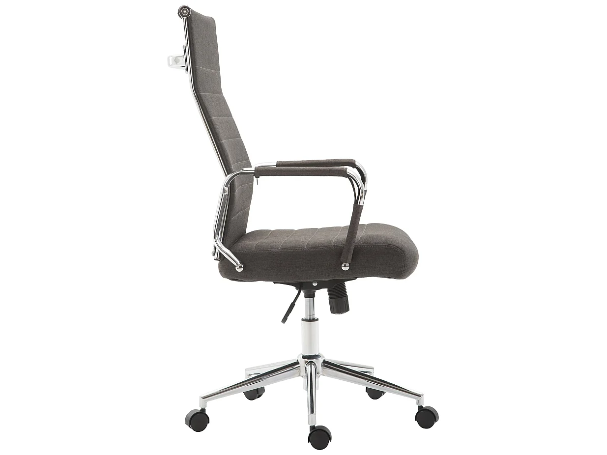 Chaise de bureau - Tissu & Nature - Gris foncé - Kolumbus