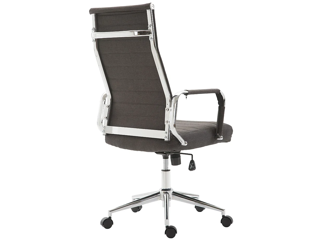 Chaise de bureau - Tissu & Nature - Gris foncé - Kolumbus