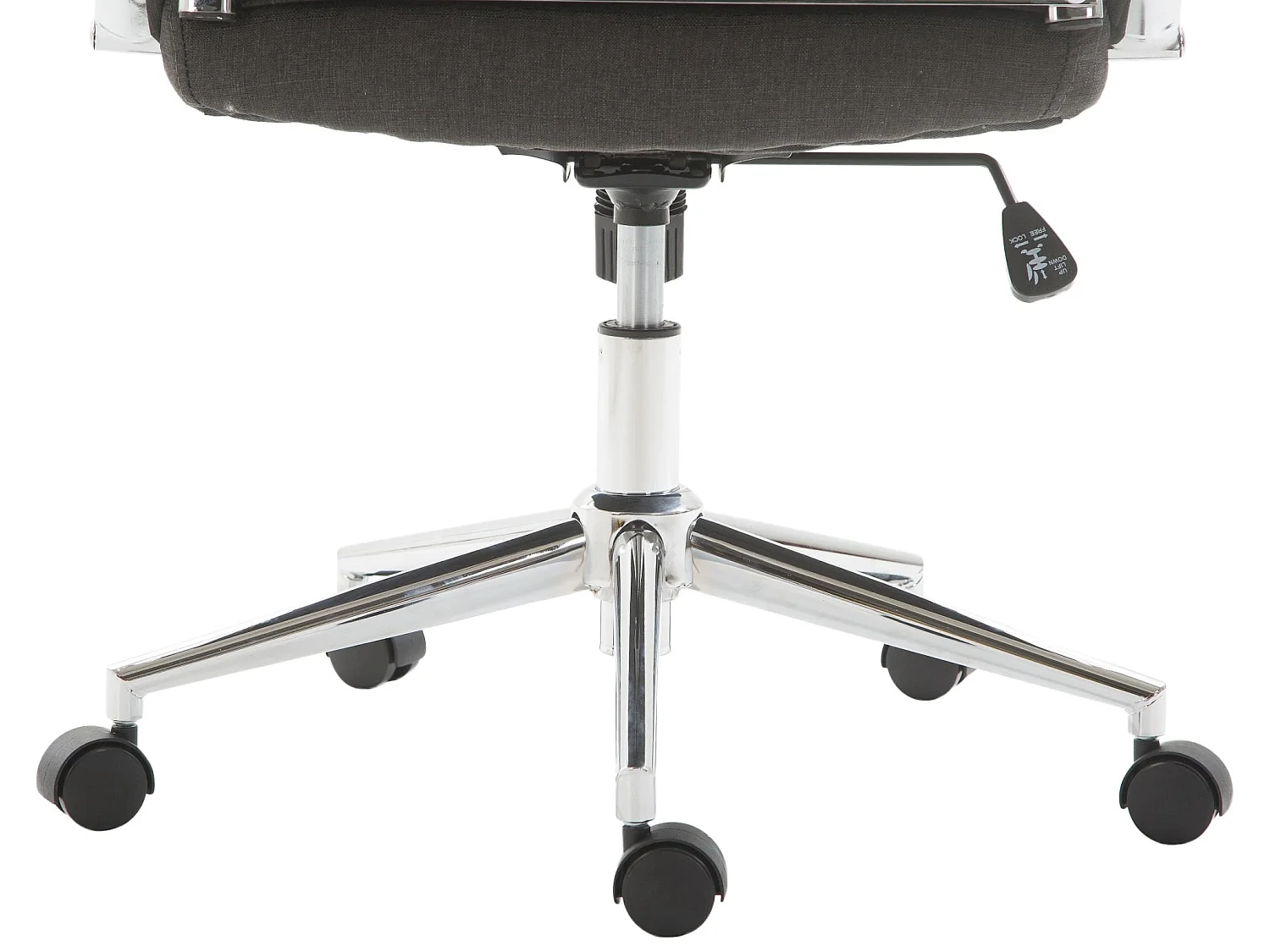 Chaise de bureau - Tissu & Nature - Gris foncé - Kolumbus