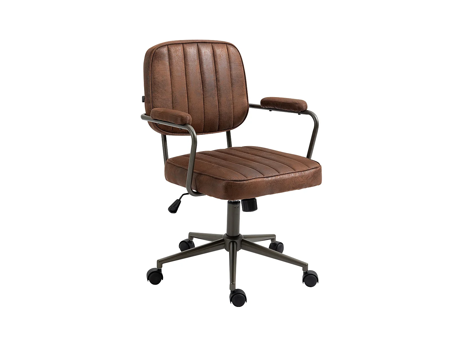 Chaise de bureau - Similicuir - Cognac - Natrona