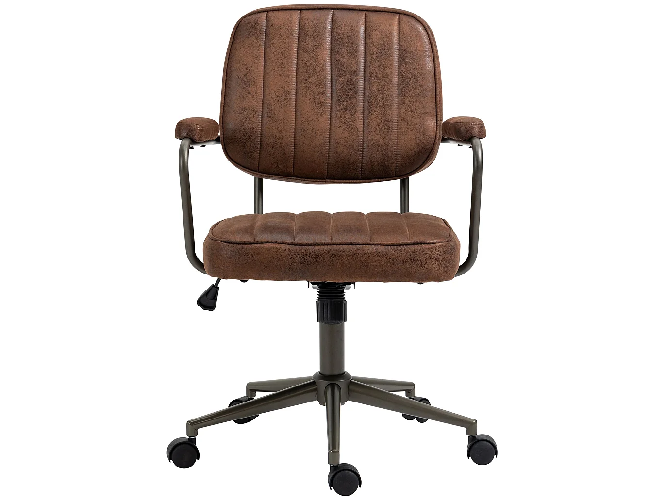 Chaise de bureau - Similicuir - Cognac - Natrona