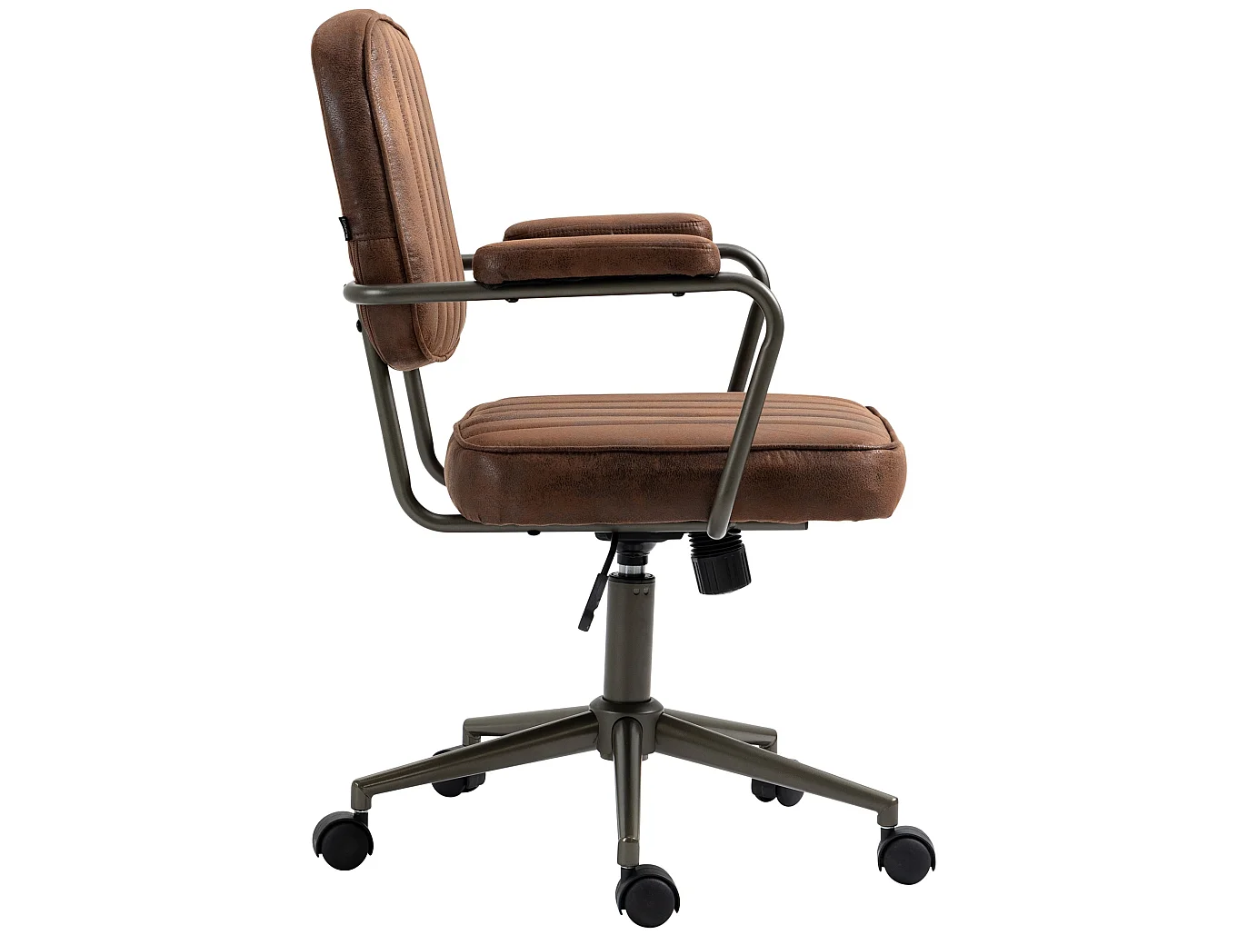 Chaise de bureau - Similicuir - Cognac - Natrona