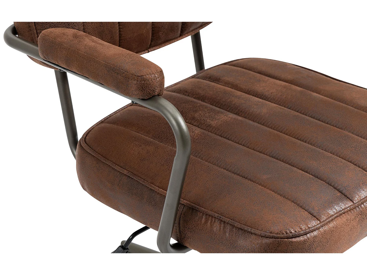 Chaise de bureau - Similicuir - Cognac - Natrona