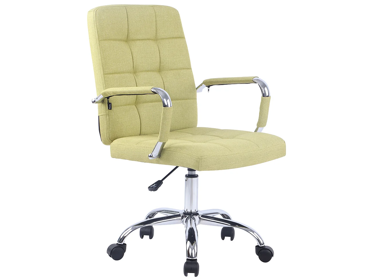 Chaise de bureau - Tissu & Métal chromé - Vert - Deli PRO