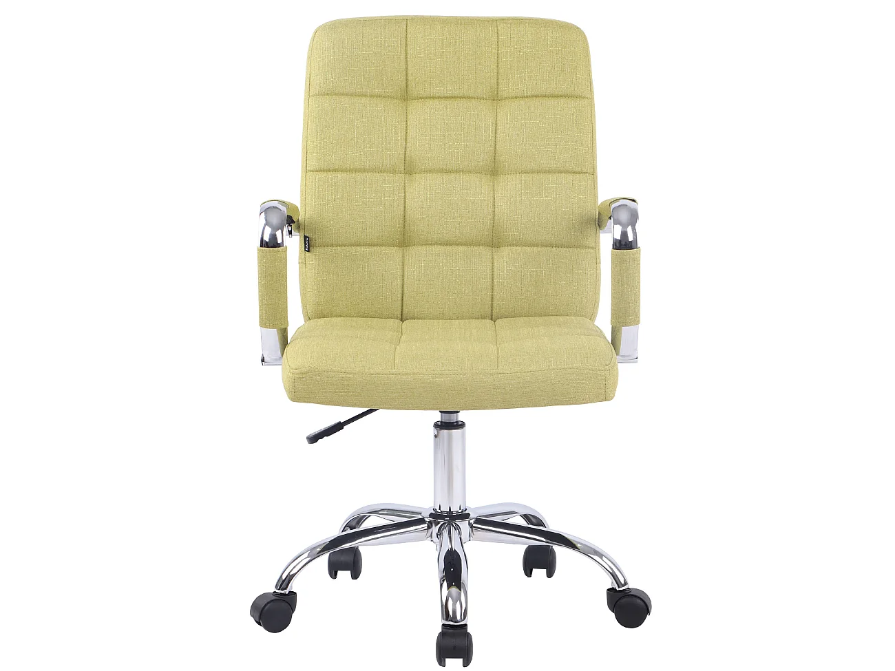 Chaise de bureau - Tissu & Métal chromé - Vert - Deli PRO