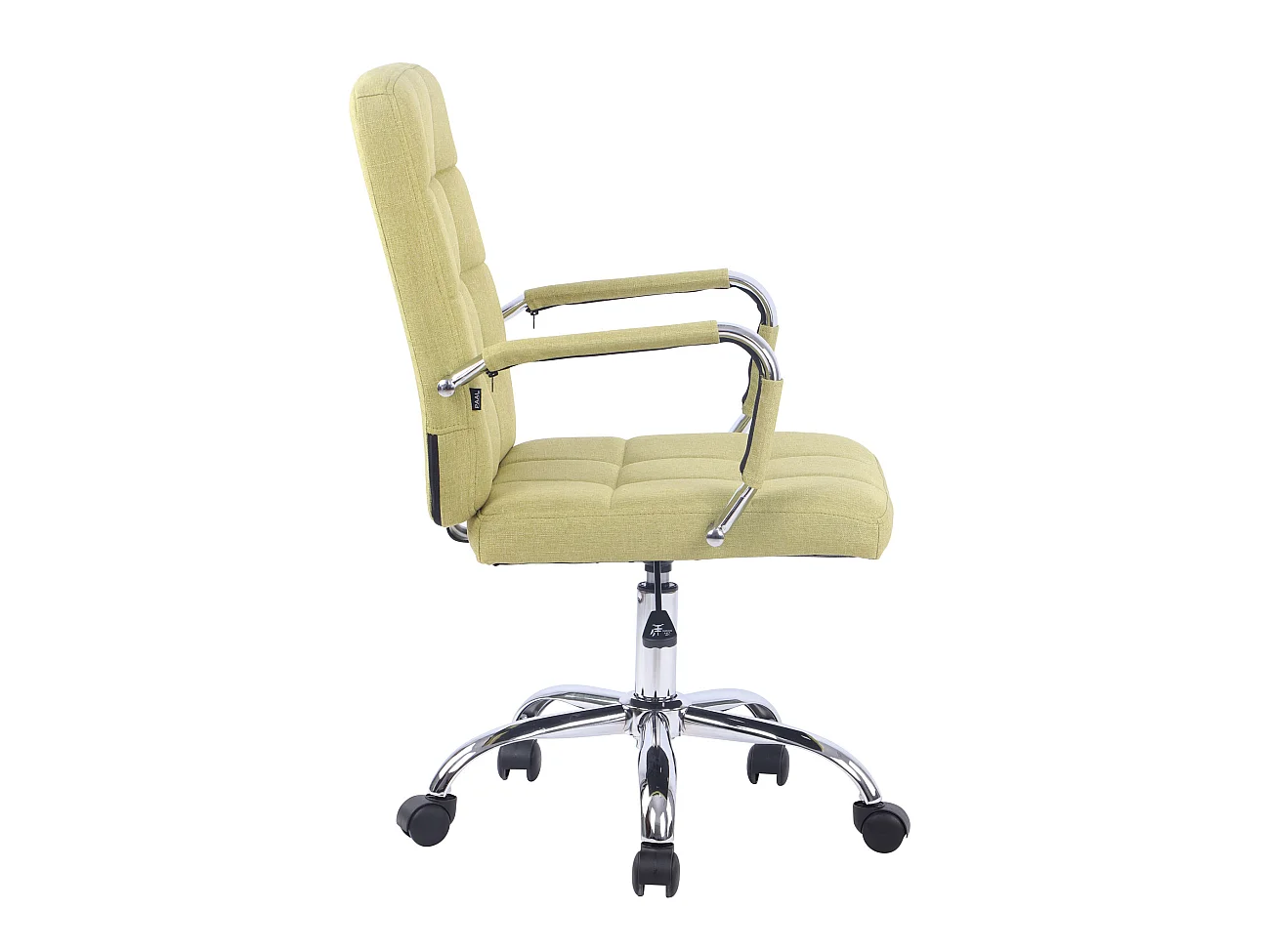 Chaise de bureau - Tissu & Métal chromé - Vert - Deli PRO