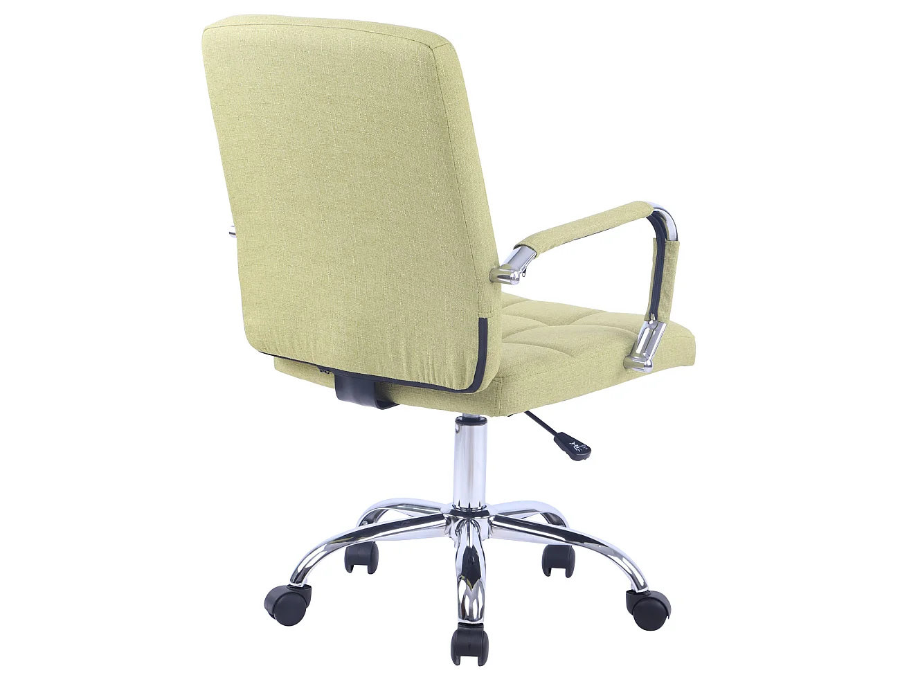 Chaise de bureau - Tissu & Métal chromé - Vert - Deli PRO