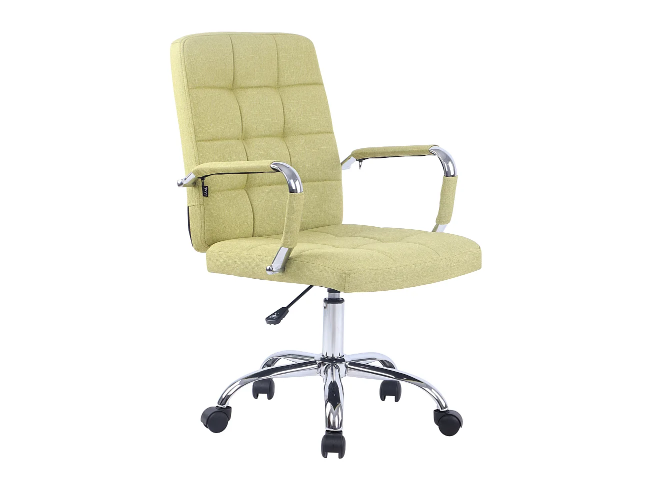 Chaise de bureau - Tissu & Métal chromé - Vert - Deli PRO
