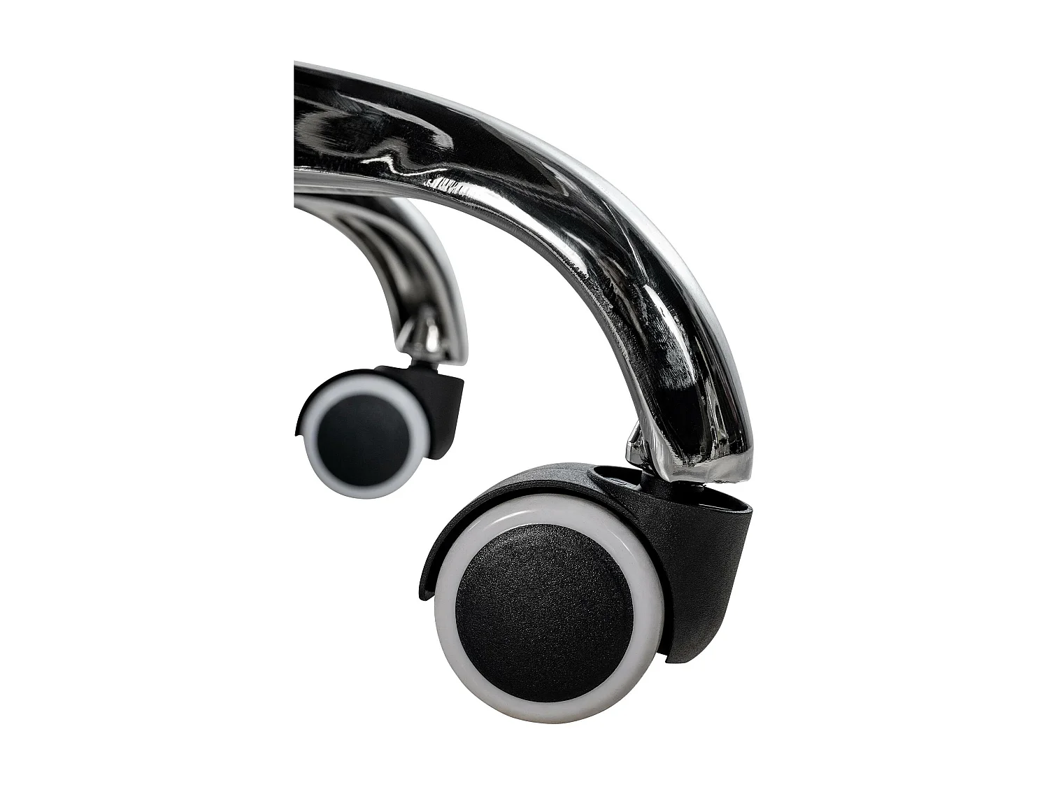 Chaise de bureau - Similicuir & Métal chromé - Rouge - Amadora