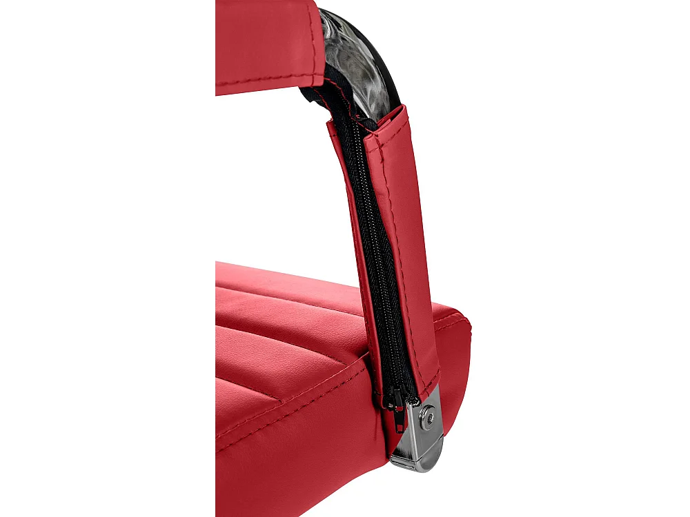 Bureaustoel - Kunstleer - rood - Amadora