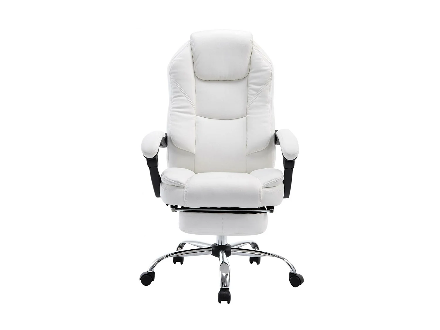 Chaise de bureau - Similicuir & Nature - Blanc - Castle