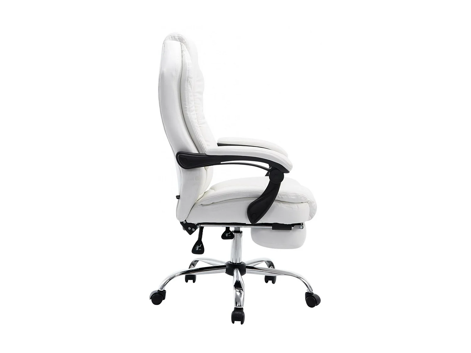 Chaise de bureau - Similicuir & Nature - Blanc - Castle