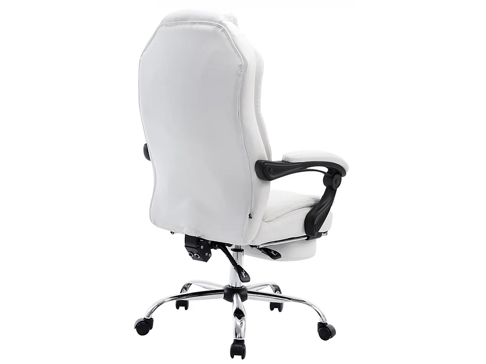 Chaise de bureau - Similicuir & Nature - Blanc - Castle