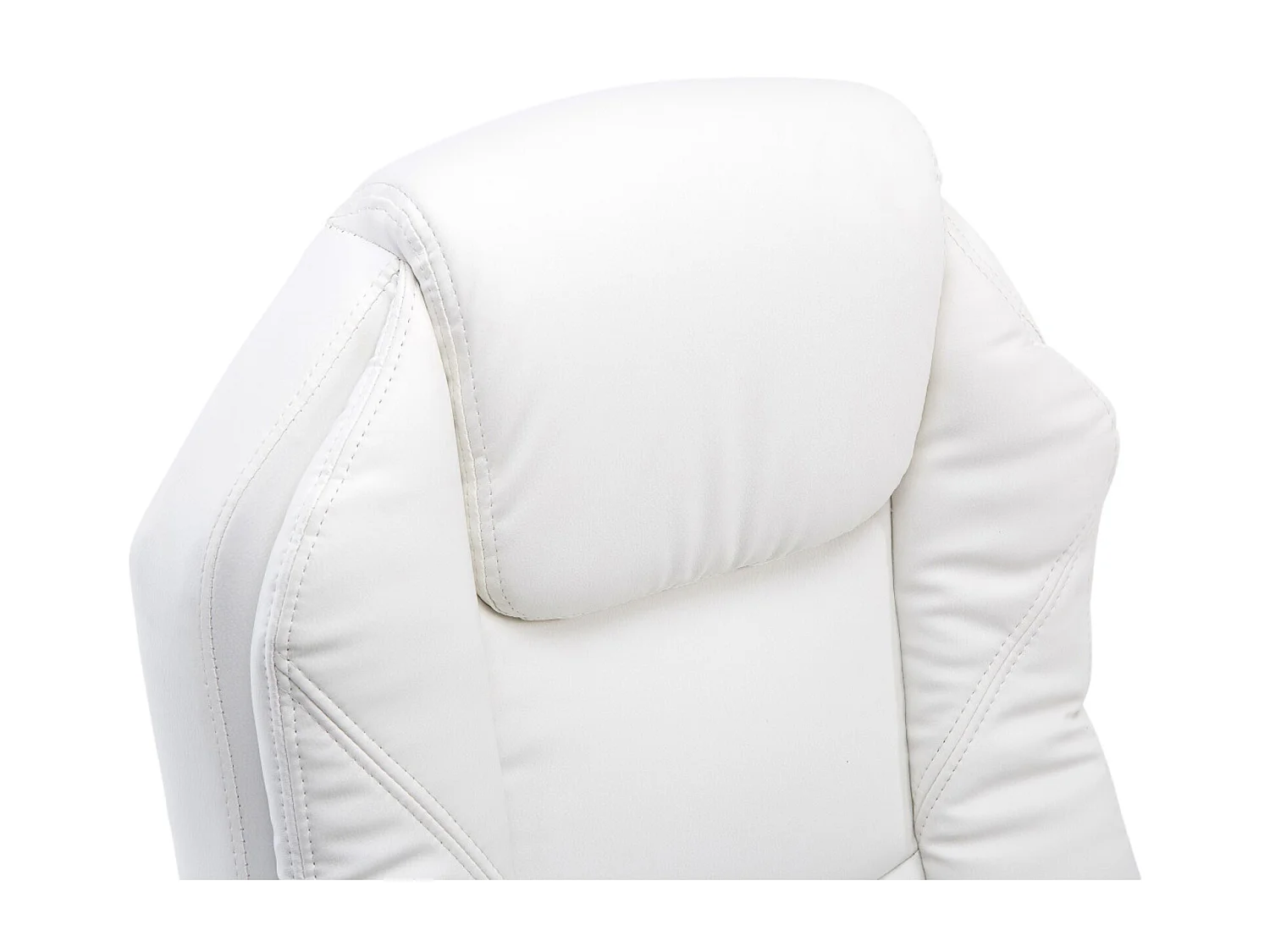 Chaise de bureau - Similicuir & Nature - Blanc - Castle