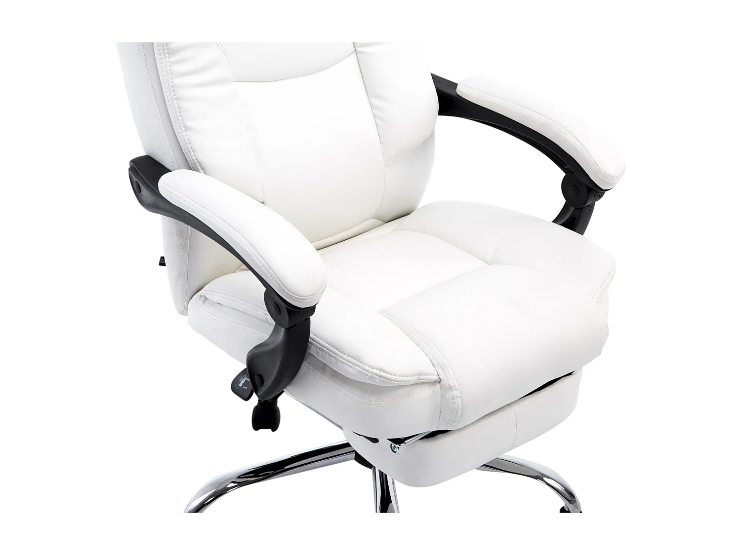 Chaise de bureau - Similicuir & Nature - Blanc - Castle