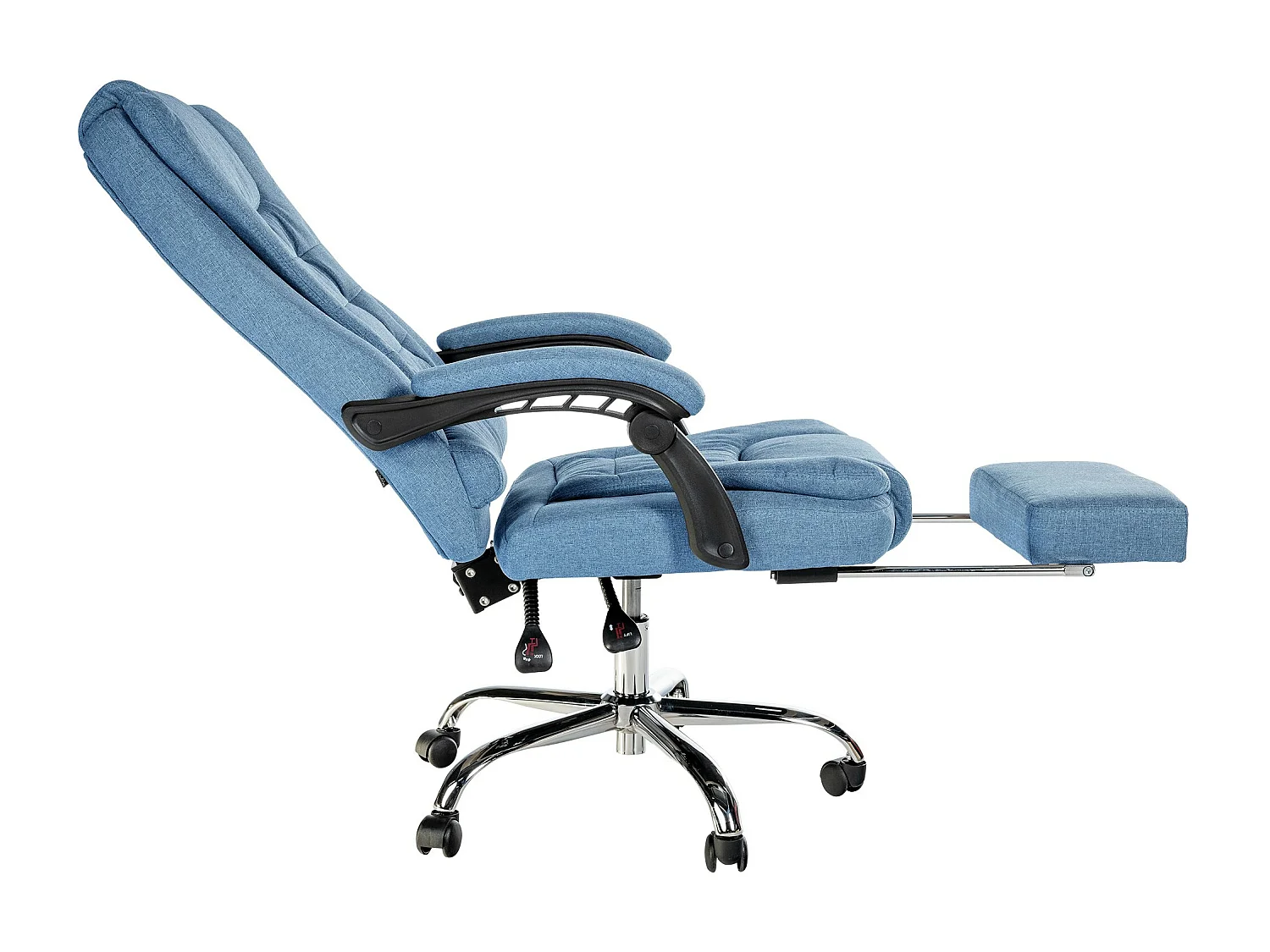 Chaise de bureau - Tissu - Bleu - Oxygen