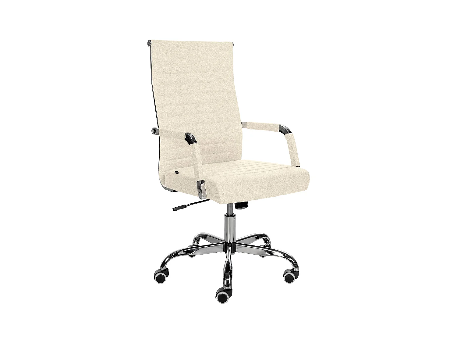 Chaise de bureau - Tissu - Crème - Amadora