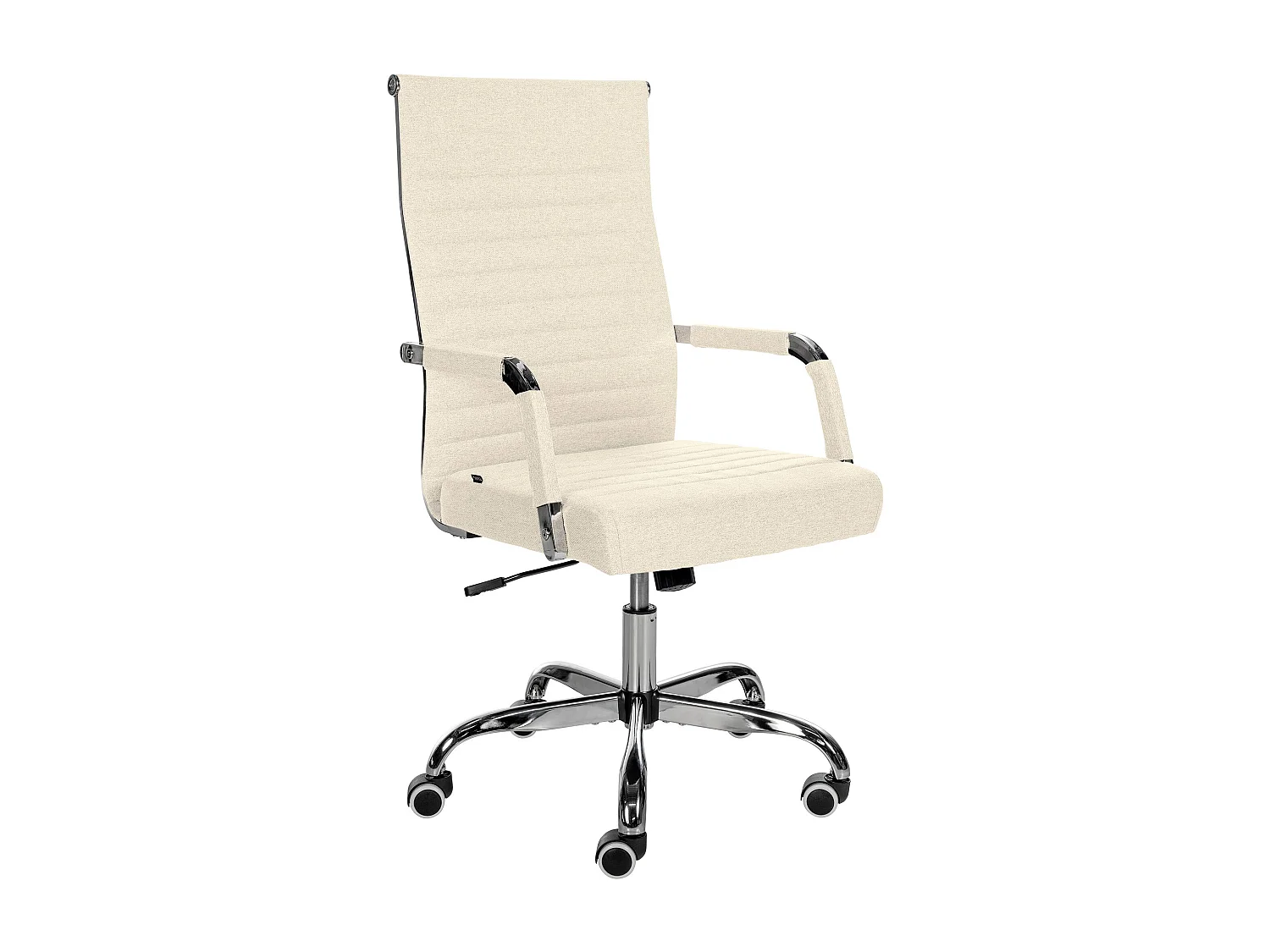 Chaise de bureau - Tissu - Crème - Amadora