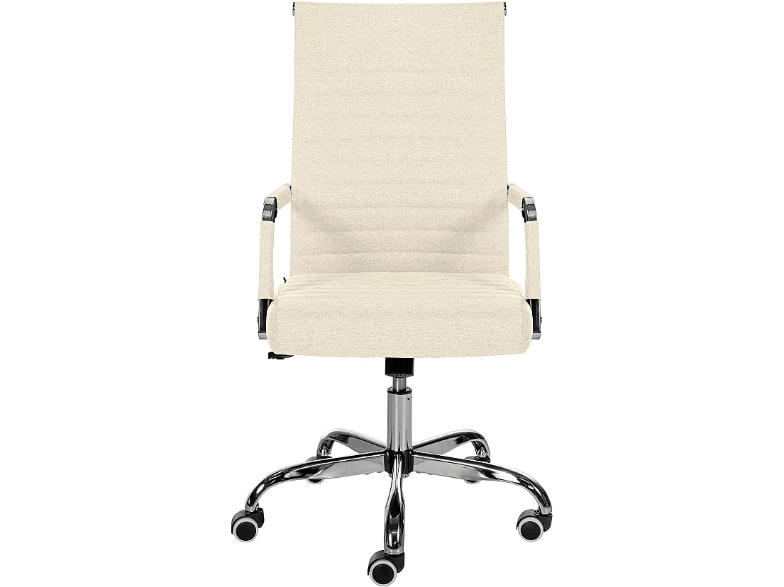 Chaise de bureau - Tissu - Crème - Amadora