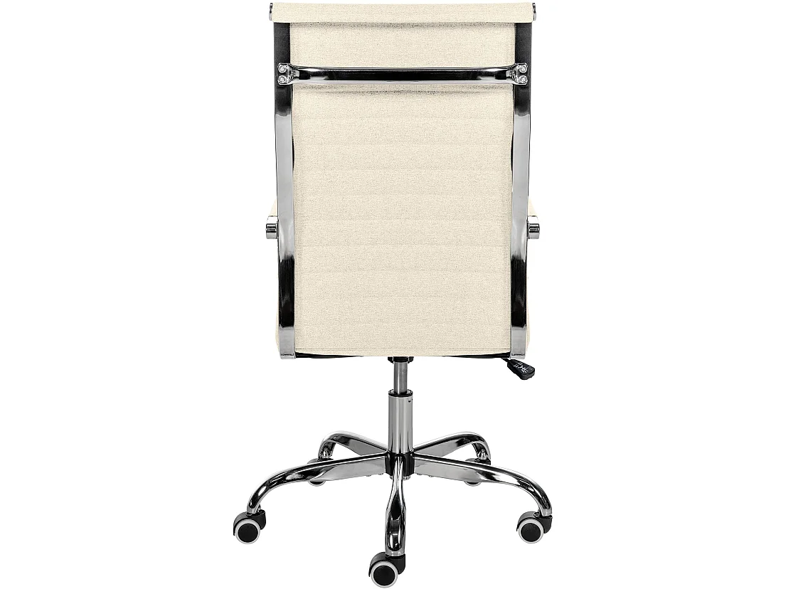 Chaise de bureau - Tissu - Crème - Amadora
