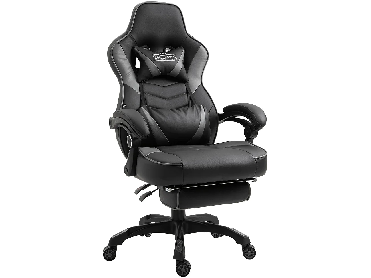 Bürostuhl - Kunstleder & Kunststoff - schwarz/grau - Tilos