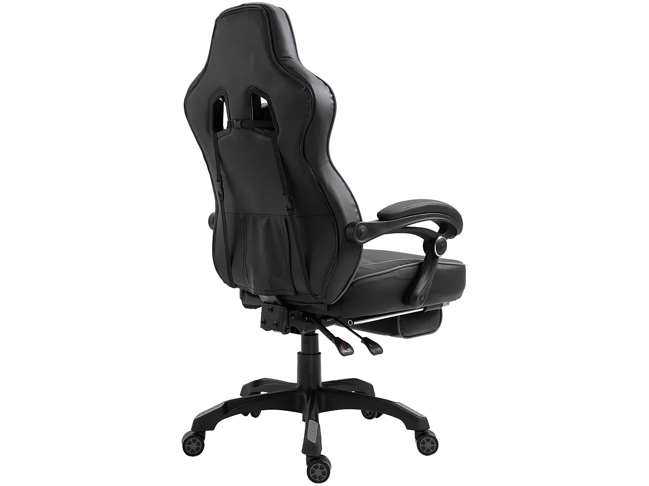 Chaise de bureau - Similicuir & Plastique - Noir / Gris - Tilos