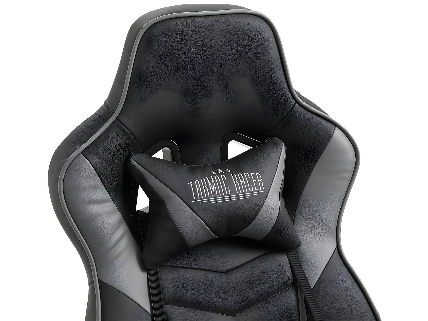 Chaise de bureau - Similicuir & Plastique - Noir / Gris - Tilos