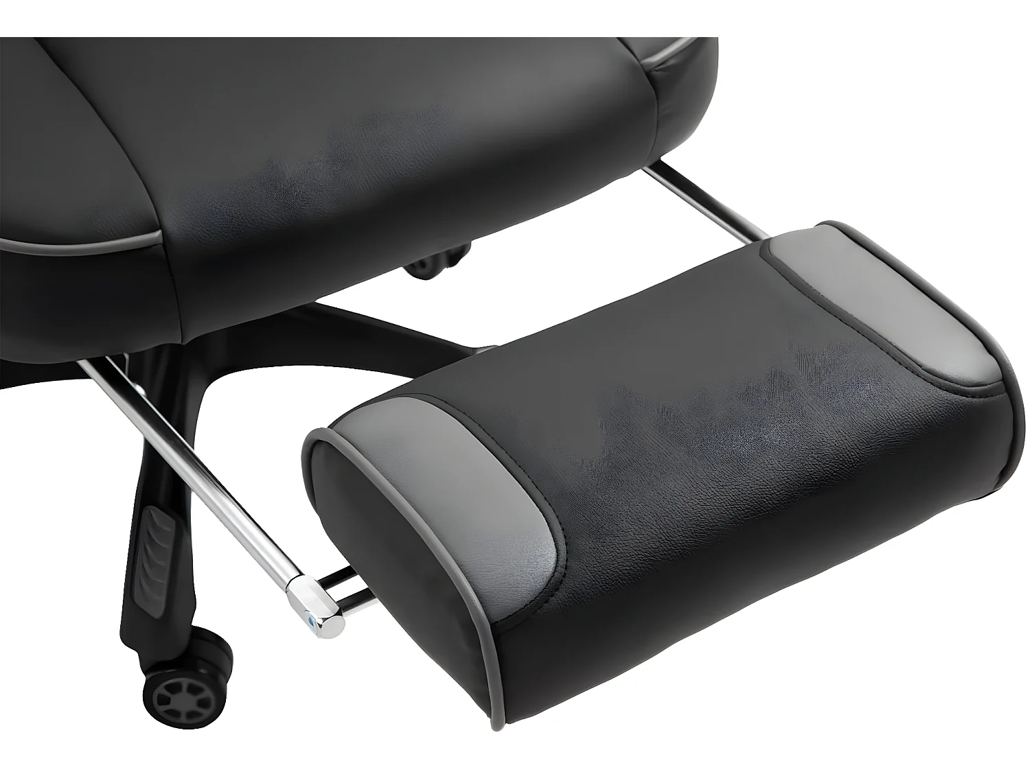 Chaise de bureau - Similicuir & Plastique - Noir / Gris - Tilos