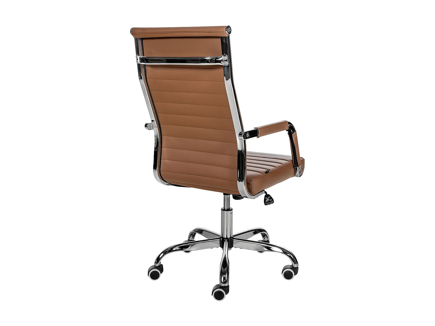 Chaise de bureau - Similicuir - Marron clair - Amadora