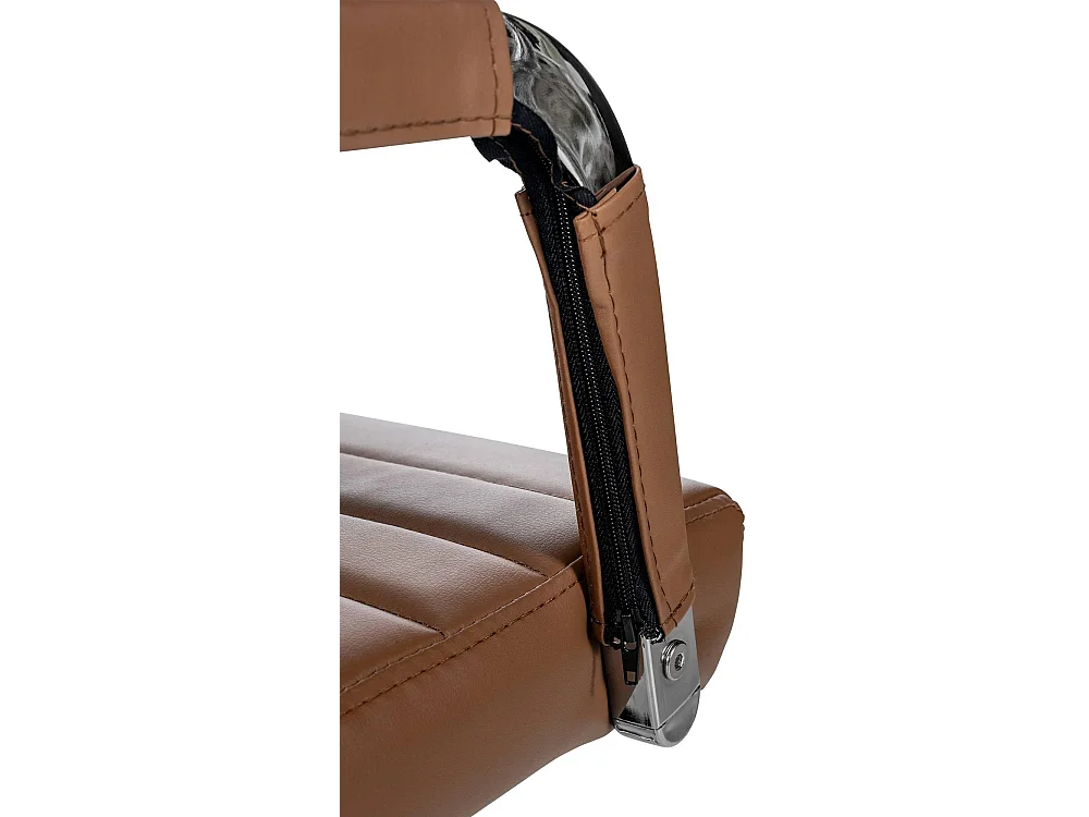 Chaise de bureau - Similicuir - Marron clair - Amadora