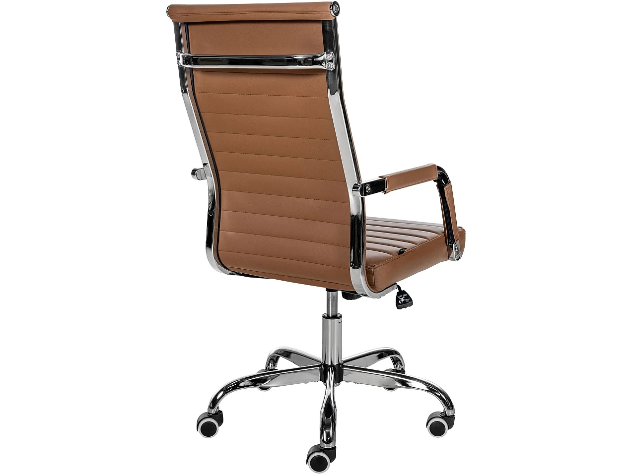 Chaise de bureau - Similicuir - Marron clair - Amadora