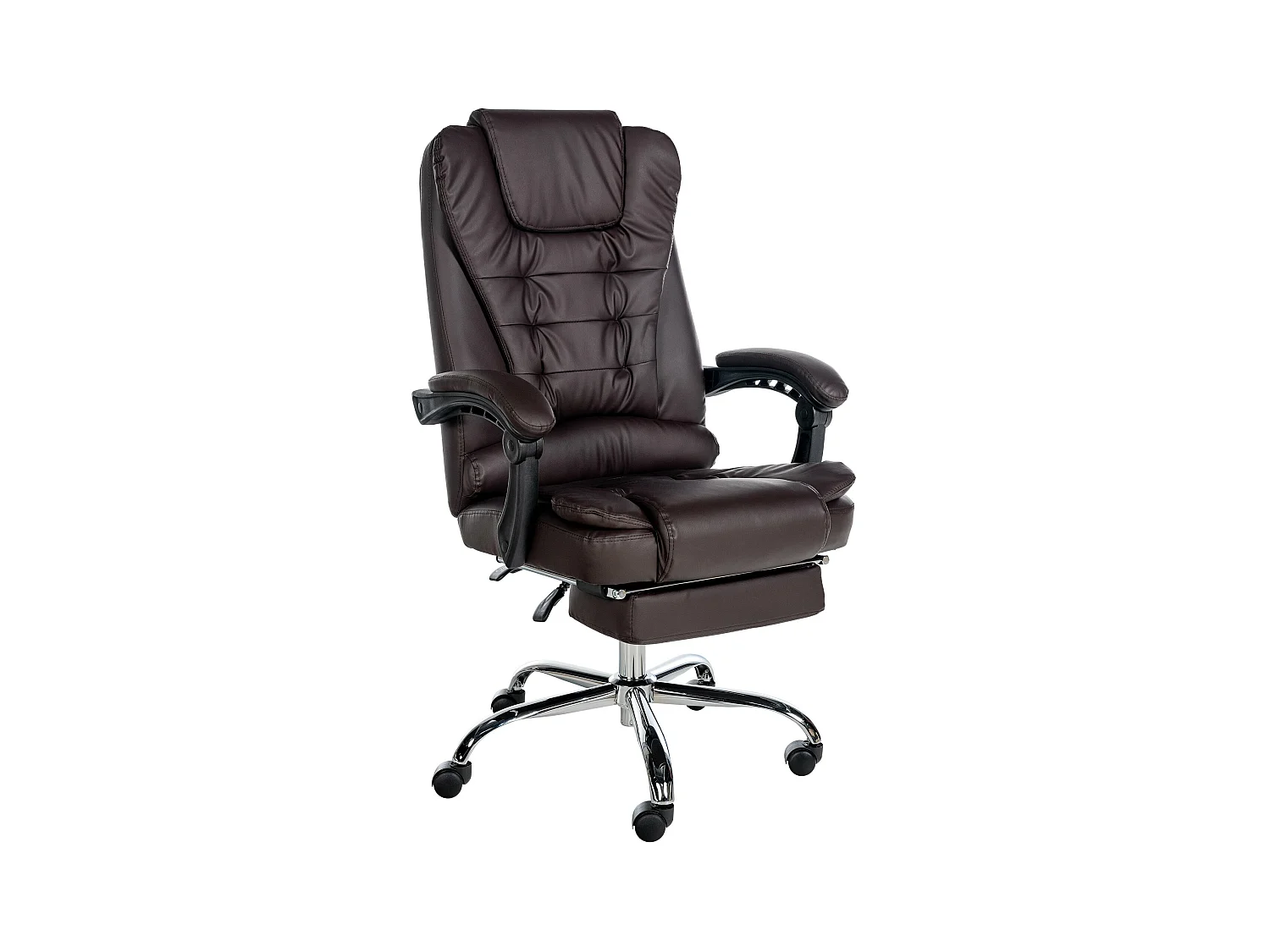 Chaise de bureau - Similicuir - Marron - Oxygen