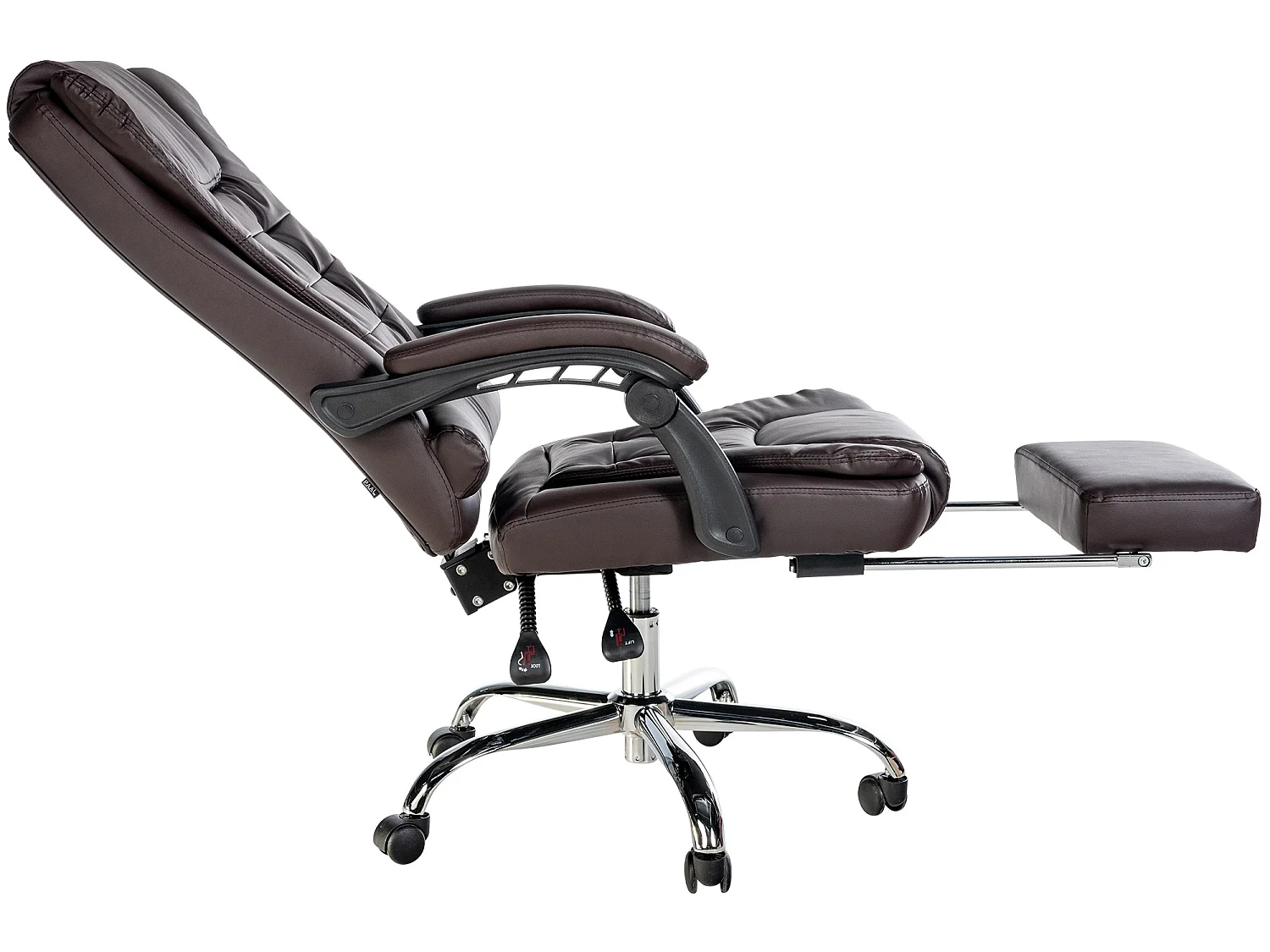 Chaise de bureau - Similicuir - Marron - Oxygen
