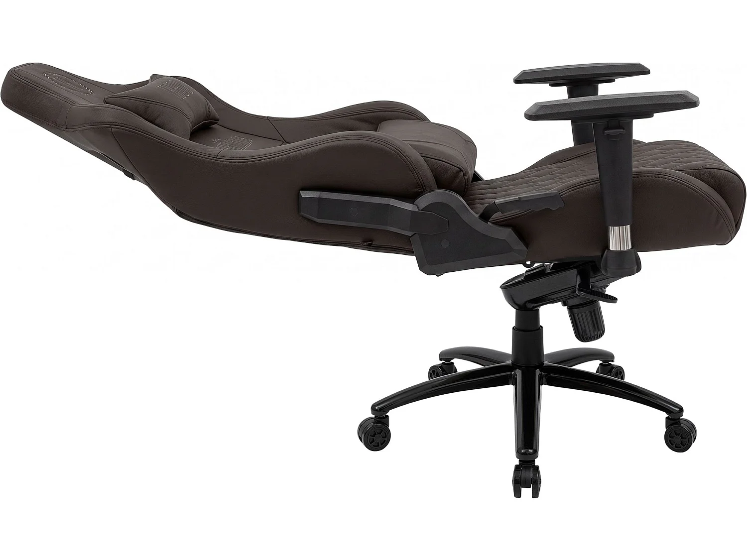 Chaise de bureau - Véritable cuir & Nature - Marron - Keren