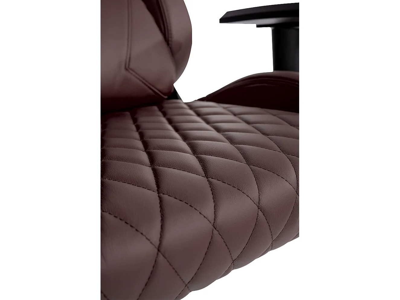 Chaise de bureau - Véritable cuir & Nature - Marron - Keren