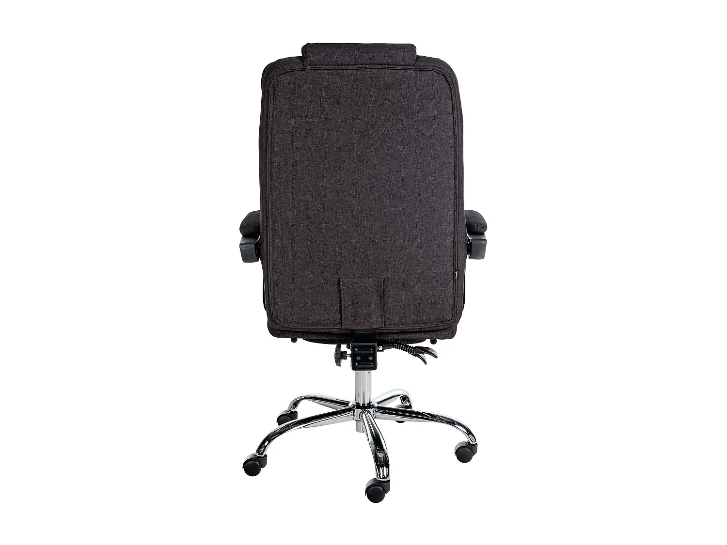 Chaise de bureau - Tissu & Métal chromé - Noir - Oxygen